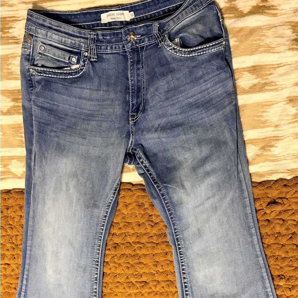 Classic Blue Bootcut Jeans for Men